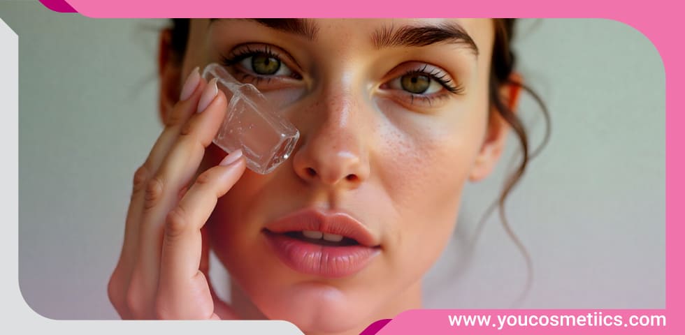 تاثیر استفاده از یخ روی پوست صورت