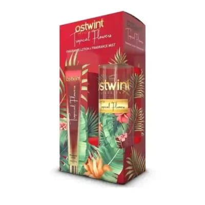 ست بادی اسپلش و لوسیون بدن استوینت رایحه Tropical Flowers